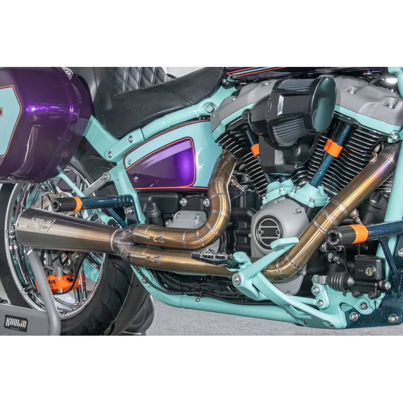 Kodlin Next Level 2-into-1 Euro 4 / 5 E5 Exhaust System for Harley