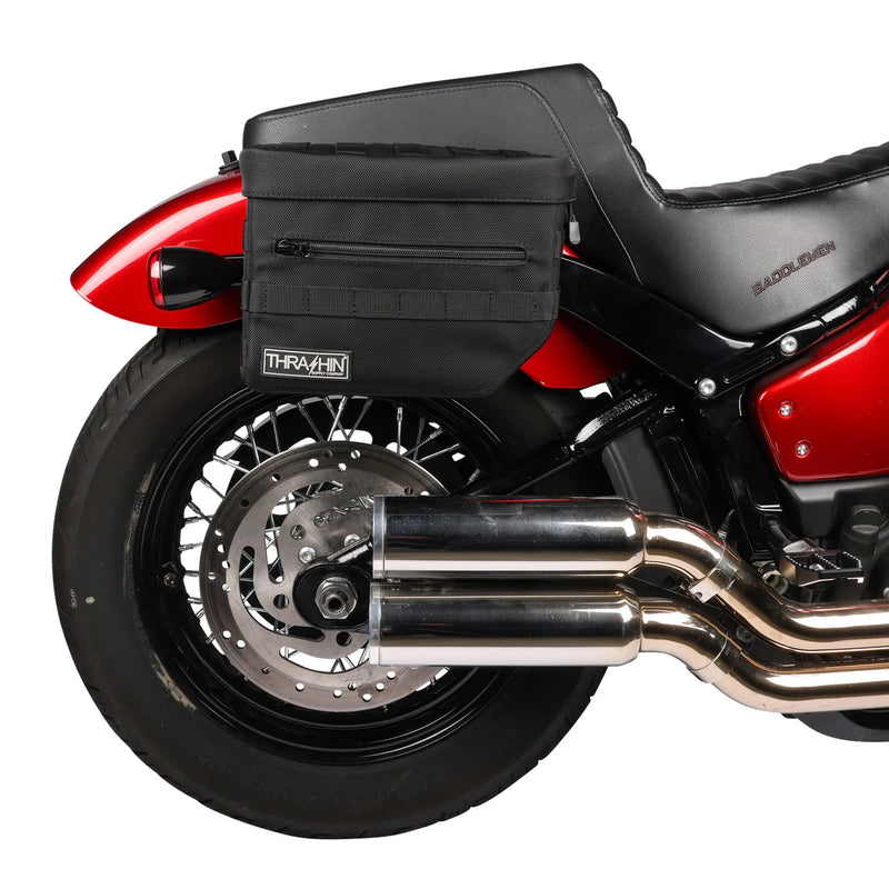 Thrashin Supply Essential 10L Throw-Over Motorcycle Saddlebag Set