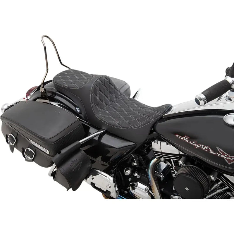 Drag Specialties Predator III 2-Up Seat for Harley