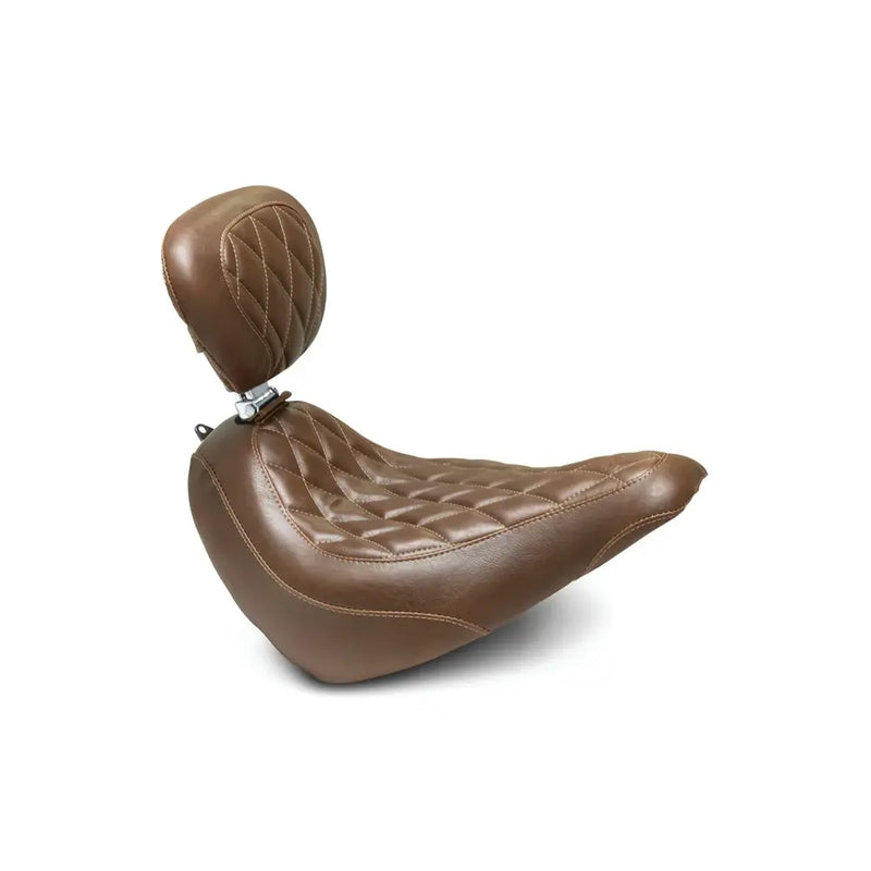 Mustang Wide Tripper Solo Seat for Harley