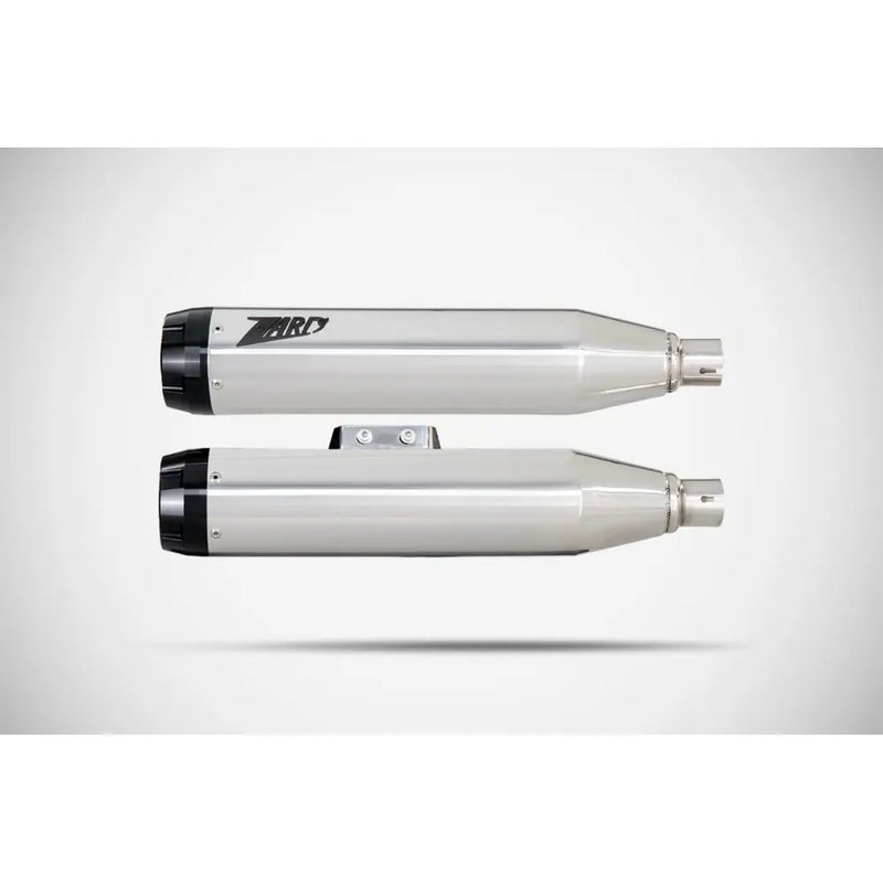 Zard EC Euro 4/5 Approved Overlapped Slip-On Mufflers for Harley Softail