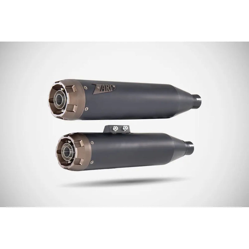 Zard EC Euro 4/5 Approved Overlapped Slip-On Mufflers for Harley Softail