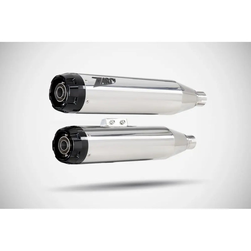 Zard EC Euro 4/5 Approved Overlapped Slip-On Mufflers for Harley Softail