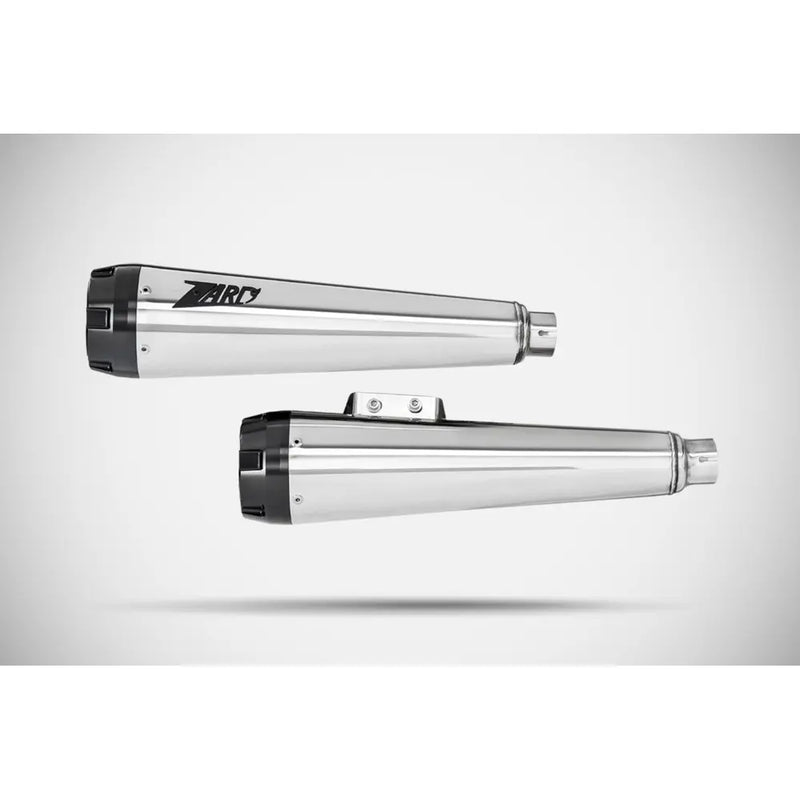 Zard EC Euro 4/5 Approved Cone Slip-On Mufflers for Harley Softail