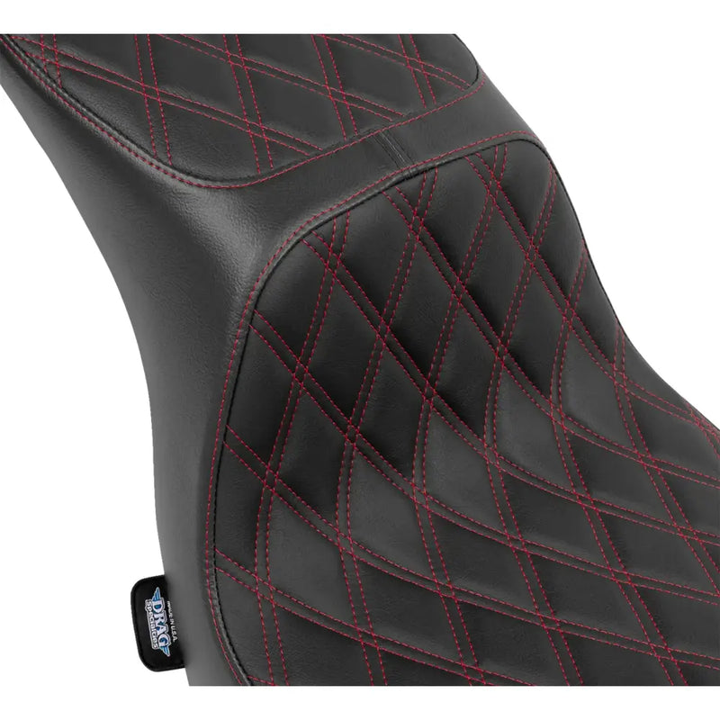 Drag Specialties Performance Predator 2-Up Seat for Harley