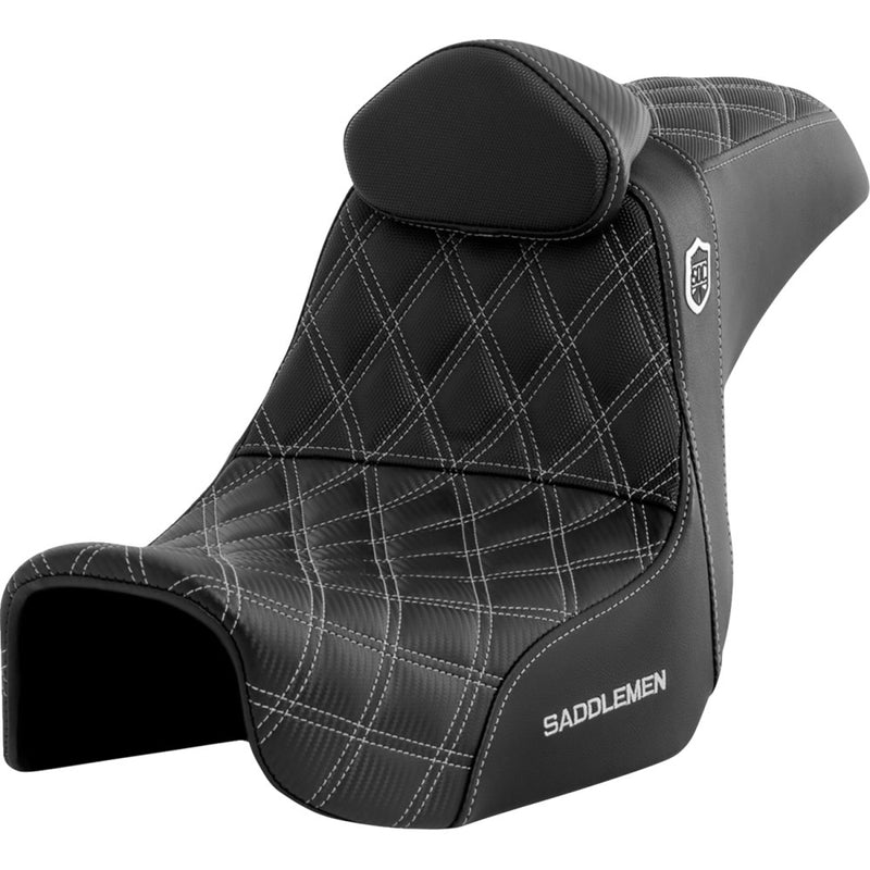 Saddlemen Pro SDC Performance Gripper Lattice Stitch Seat for Harley