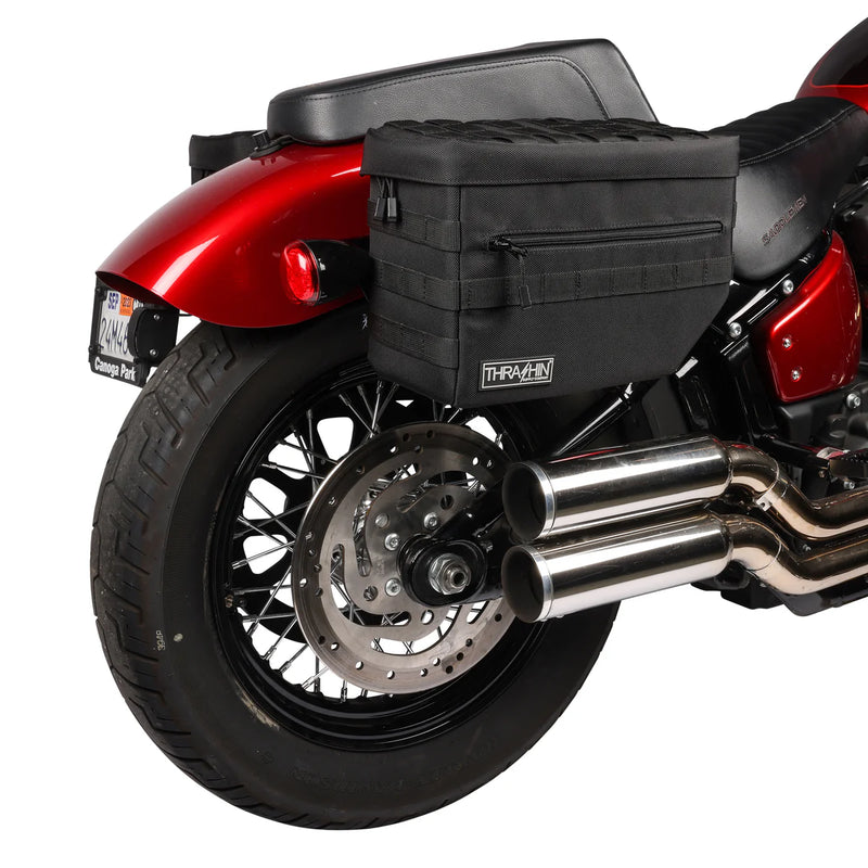 Thrashin Supply Escape 18L Throw-Over Motorcycle Saddlebag Set