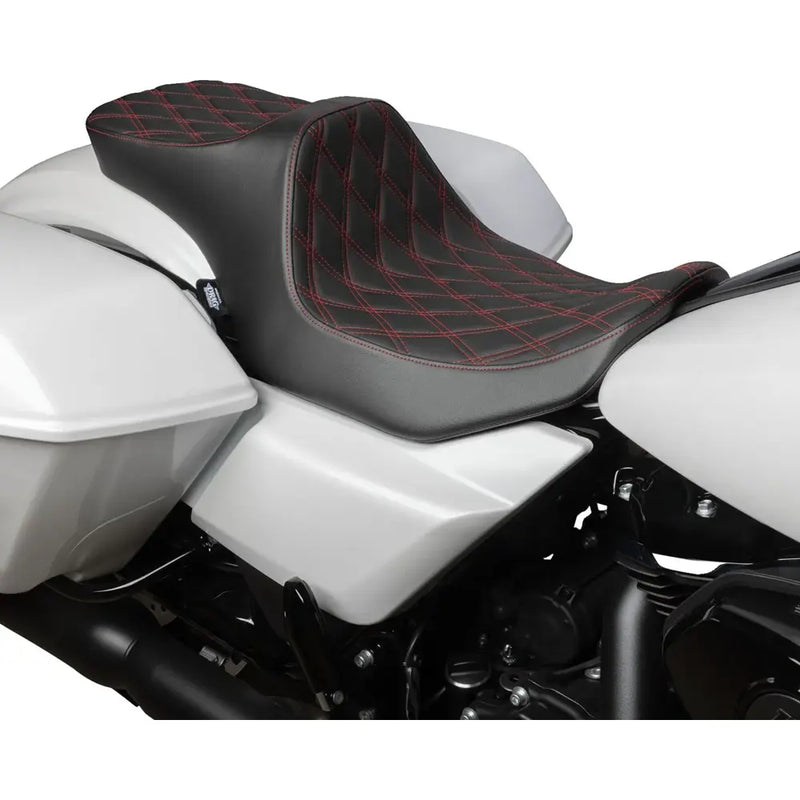 Drag Specialties Predator III 2-Up Seat for Harley