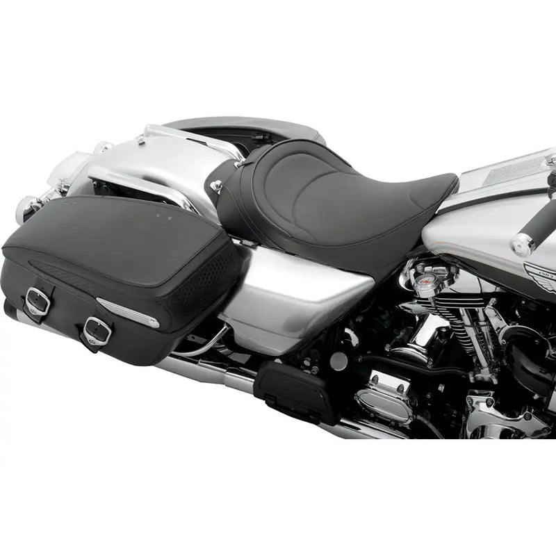 Drag Specialties Backrest Receptible Solo Seat for Harley