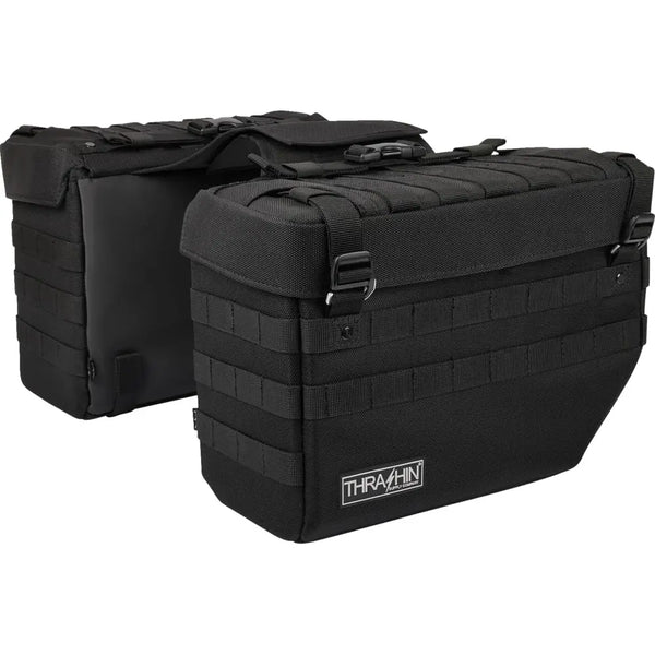 Thrashin Supply Expedition 21L Throw-Over Motorcycle Saddlebag Set