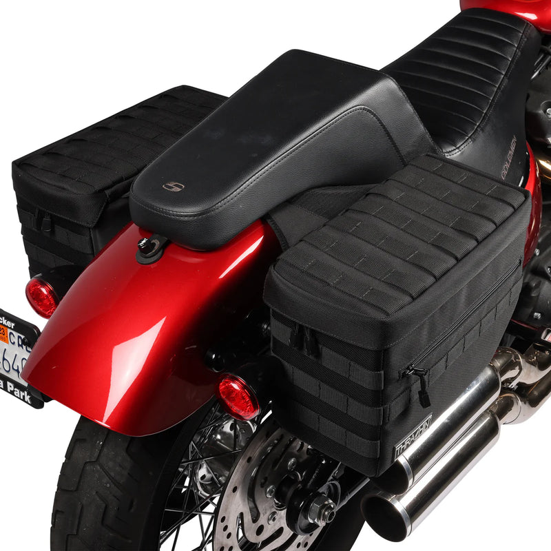 Thrashin Supply Escape 18L Throw-Over Motorcycle Saddlebag Set