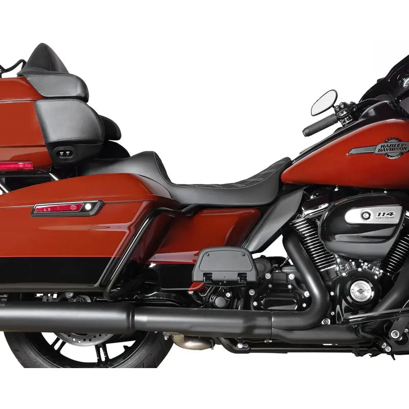 Drag Specialties Predator III 2-Up Extended Reach Seat for Harley