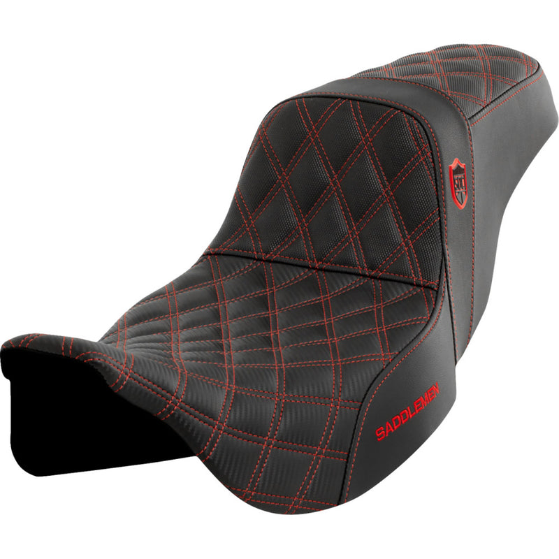 Saddlemen Pro SDC Performance Gripper Lattice Stitch Seat for Harley