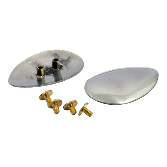 MCS Nickel Spoon Saddlebag Trim for Harley