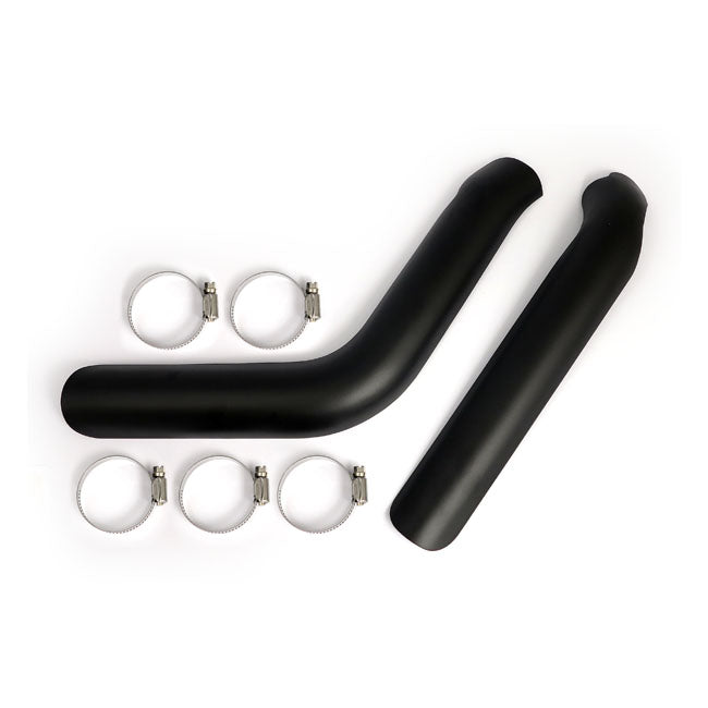 Big Twin Plain Exhaust Heat Shield Set for Harley