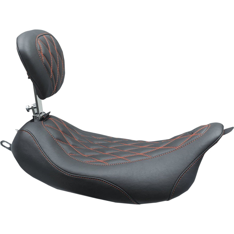 Mustang Wide Tripper Solo Seat for Harley
