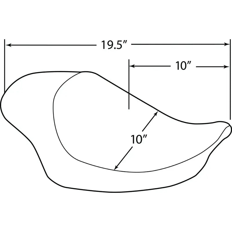 Drag Specialties 3/4 Solo Seat for Harley