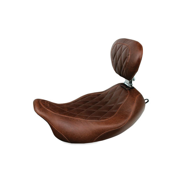 Mustang Wide Tripper Solo Seat for Harley