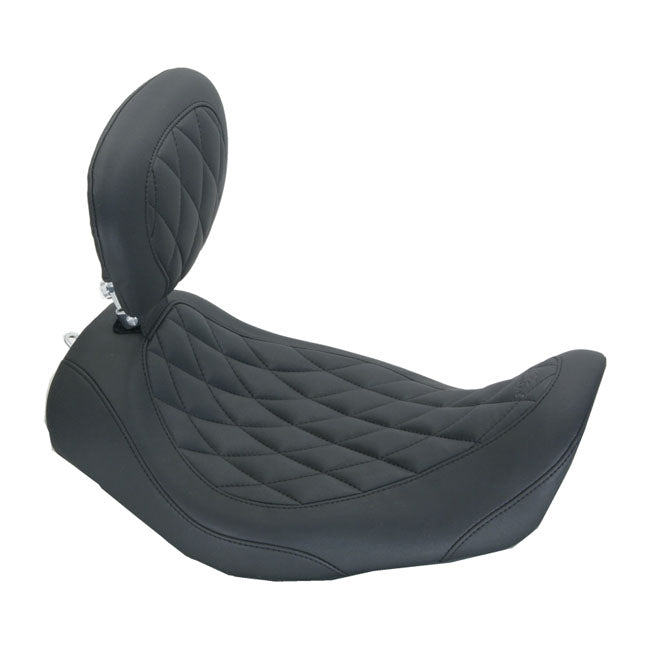 Mustang Wide Tripper Solo Seat for Harley