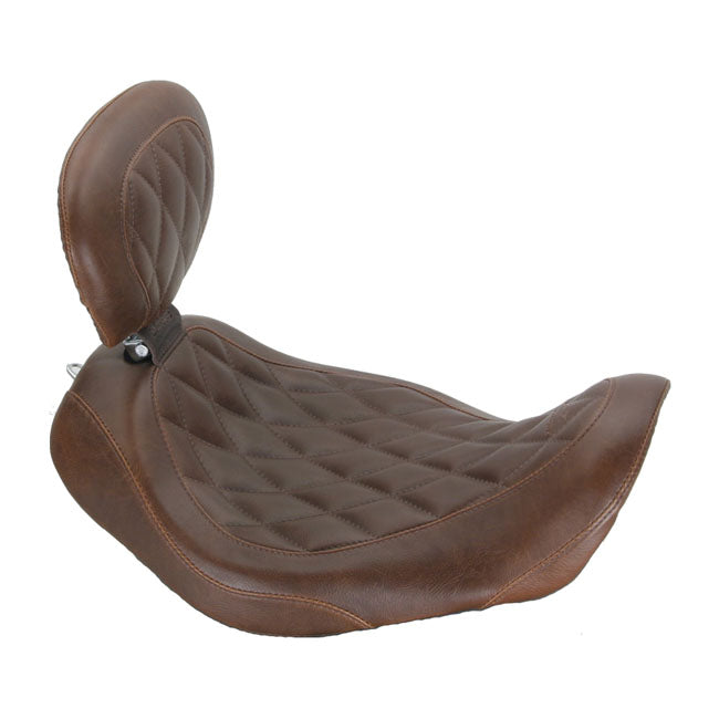 Mustang Wide Tripper Solo Seat for Harley