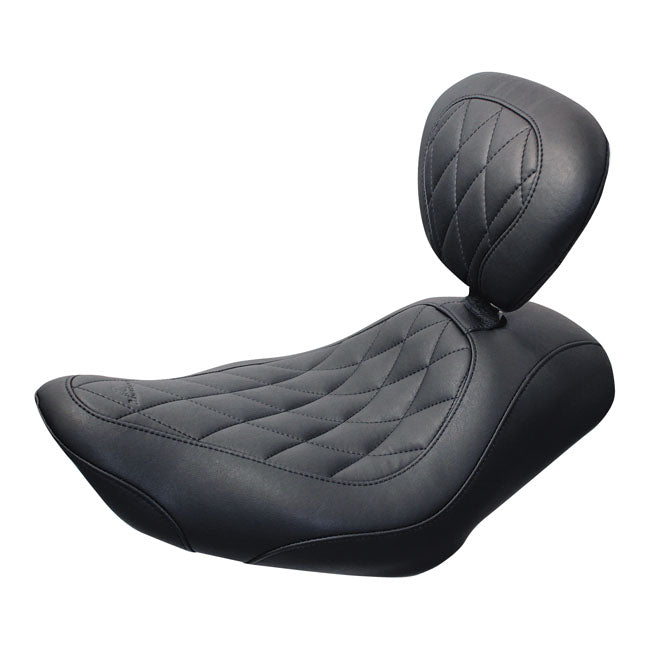 Mustang Wide Tripper Solo Seat for Harley