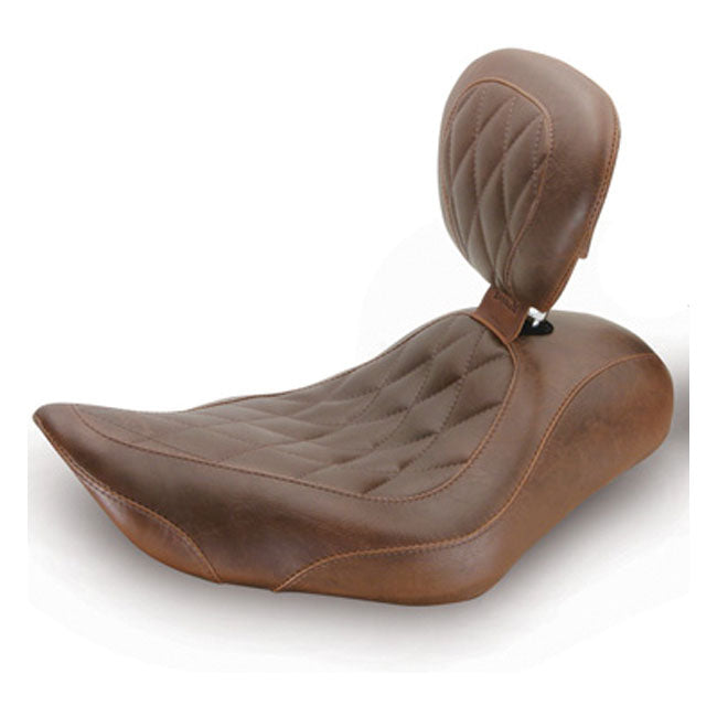 Mustang Wide Tripper Solo Seat for Harley