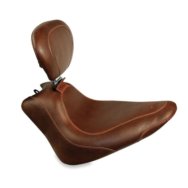 Mustang Wide Tripper Solo Seat for Harley