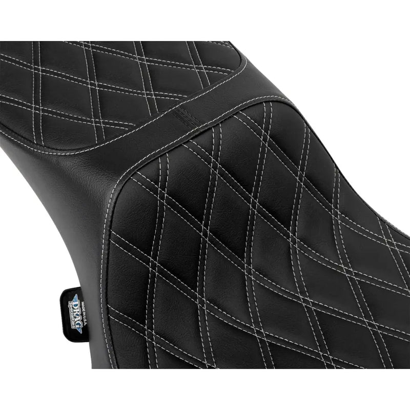 Drag Specialties Performance Predator 2-Up Extended Reach Seat for Harley