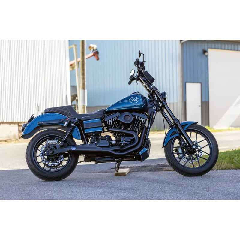 S&S Qualifier Stainless Steel 2-into-1 Exhaust System for Harley