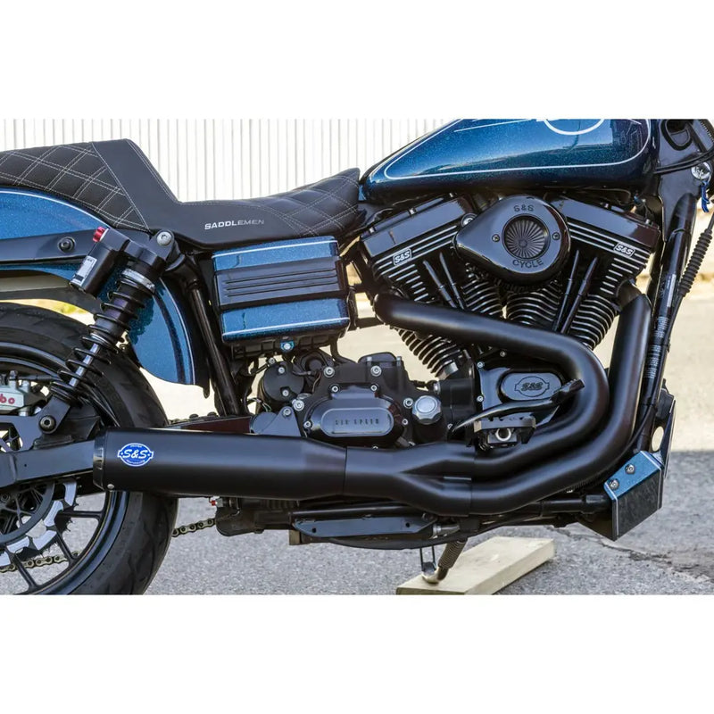 S&S Qualifier Stainless Steel 2-into-1 Exhaust System for Harley