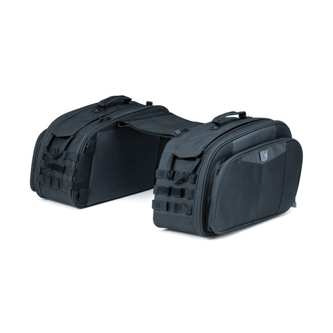 Kuryakyn Momentum Outrider 52L Throw-Over Motorcycle Saddlebag Set