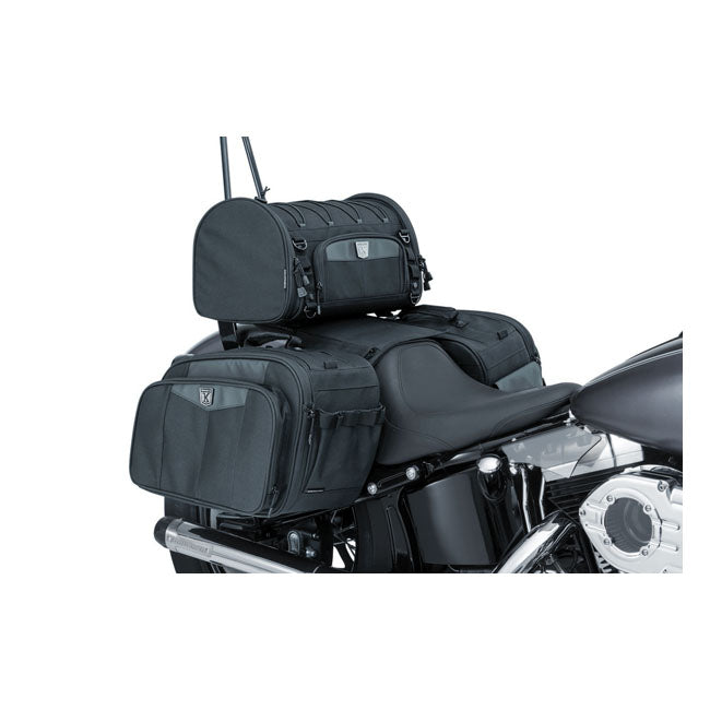 Kuryakyn Momentum Outrider 52L Throw-Over Motorcycle Saddlebag Set