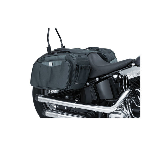 Kuryakyn Momentum Outrider 52L Throw-Over Motorcycle Saddlebag Set