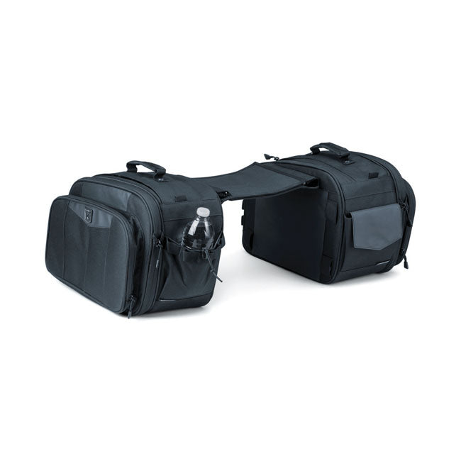 Kuryakyn Momentum Outrider 52L Throw-Over Motorcycle Saddlebag Set
