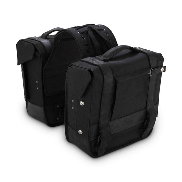 Burly Voyager Universal Throw-Over Motorcycle Saddlebag Set