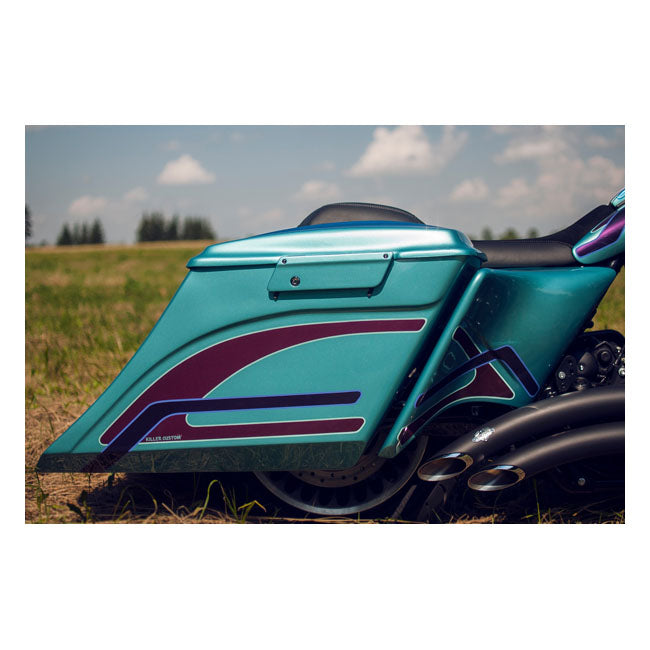 Killer Custom 7" / 5" Swoop Stretched Saddlebag Bodies for Harley