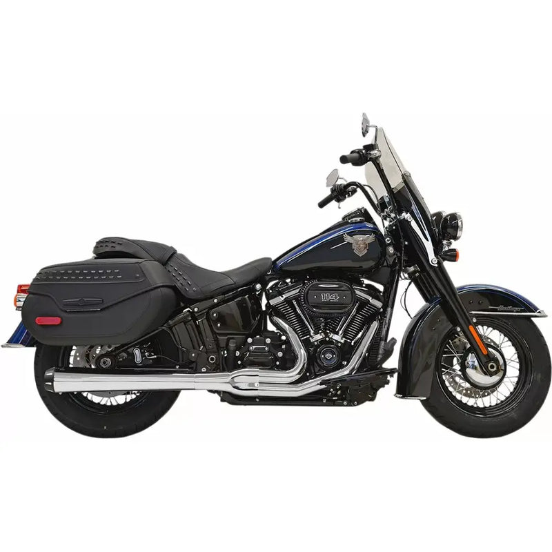 Bassani Road Rage Long Megaphone 2-into-1 Exhaust System for Harley