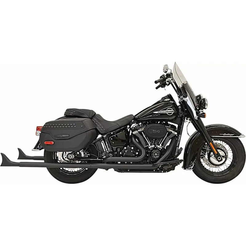 Bassani Fishtail True Dual Exhaust System for Harley