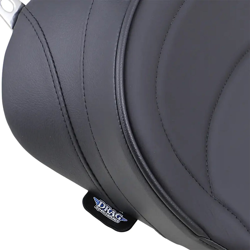 Drag Specialties Backrest Receptible Solo Seat for Harley