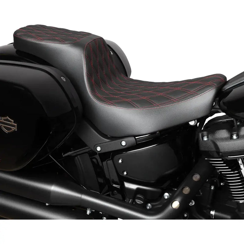 Drag Specialties Performance Predator 2-Up Seat for Harley
