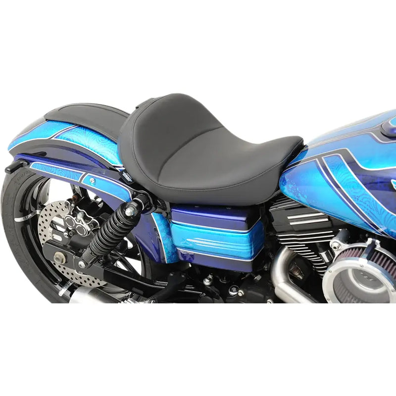 Drag Specialties Backrest Receptible Solo Seat for Harley