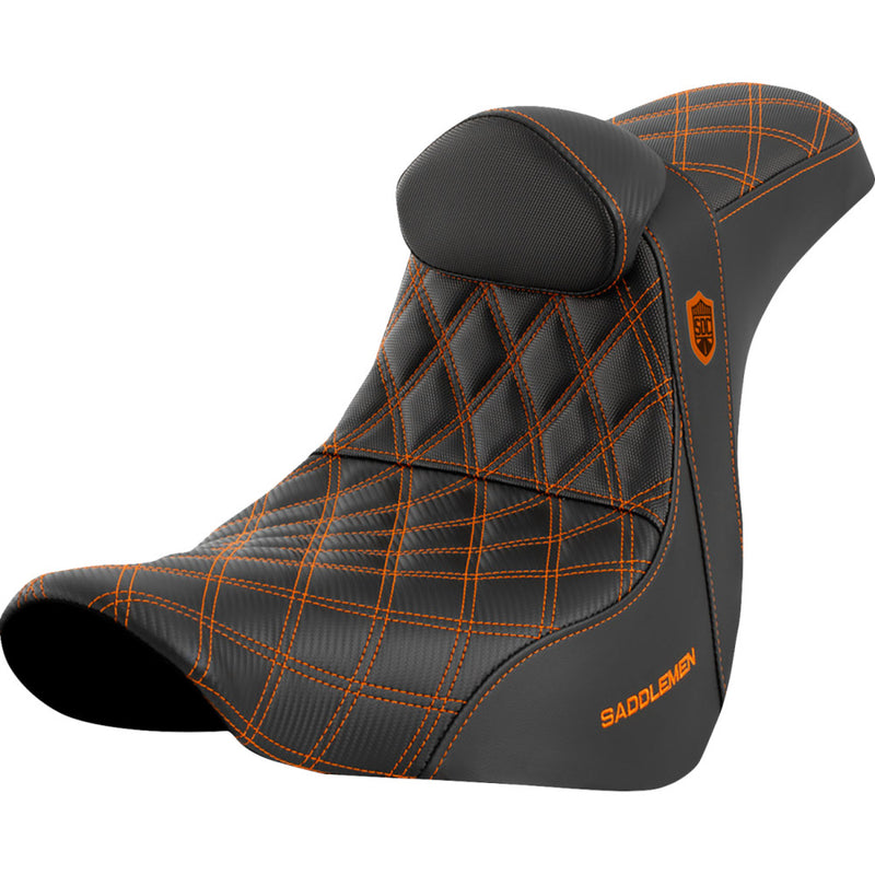 Saddlemen Pro SDC Performance Gripper Lattice Stitch Seat for Harley