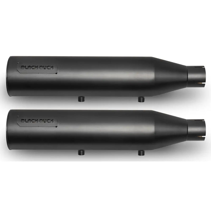 Black Duck RaidRunner EC Euro Approved Slip-On Mufflers for Harley