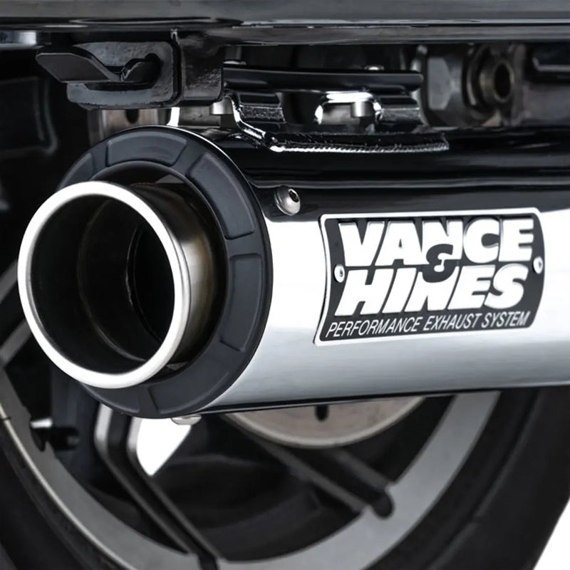 Vance & Hines Supersport 400 Chrome Slip-On Mufflers for Harley