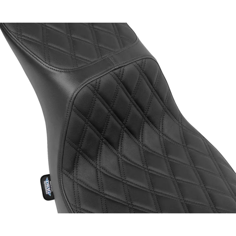 Drag Specialties Performance Predator 2-Up Seat for Harley