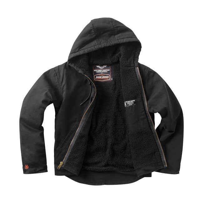 West Coast Choppers Sherpa Lined Canvas Work Jacket
