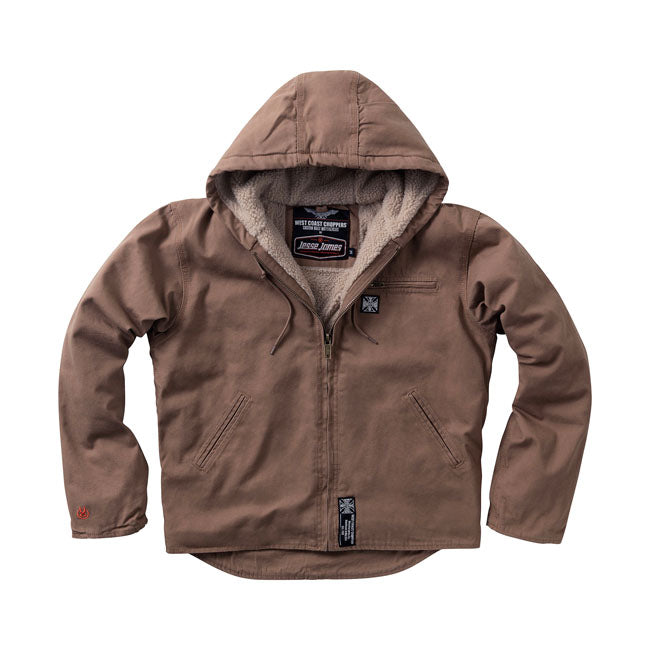 West Coast Choppers Sherpa Lined Canvas Work Jacket