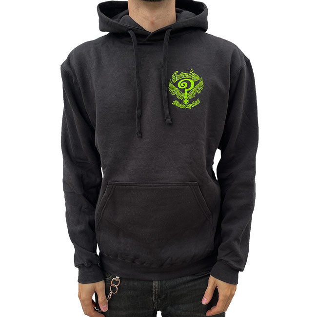 Indian Larry Slime Green Logo Hoodie