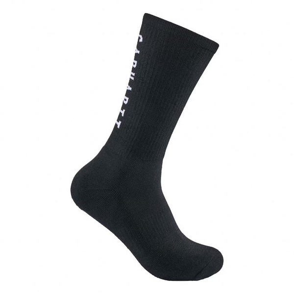 Carhartt Midweight Logo Crew Socks 3-pack