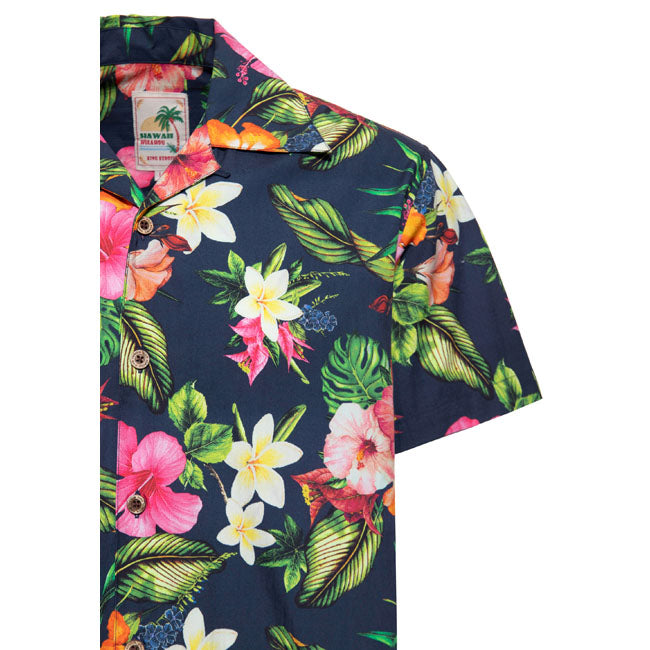 King Kerosin Tropcial Flowers Hawaii Shirt